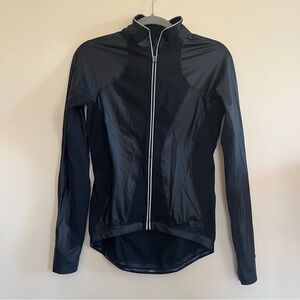 Lululemon Black athletic Jacket with Streamlined Fit and High Collar